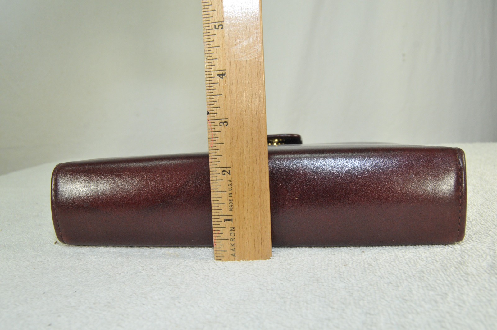Harper House Genuine Leather 3-Ring Planner Binder Burgundy