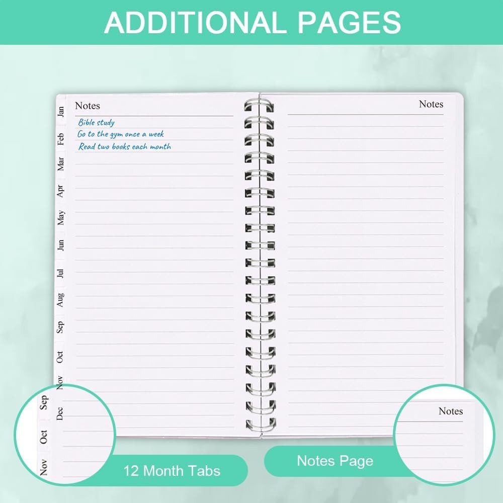 Ultimate 2026 A6 Weekly Planner in Teal: Perfect for Daily Life Organization