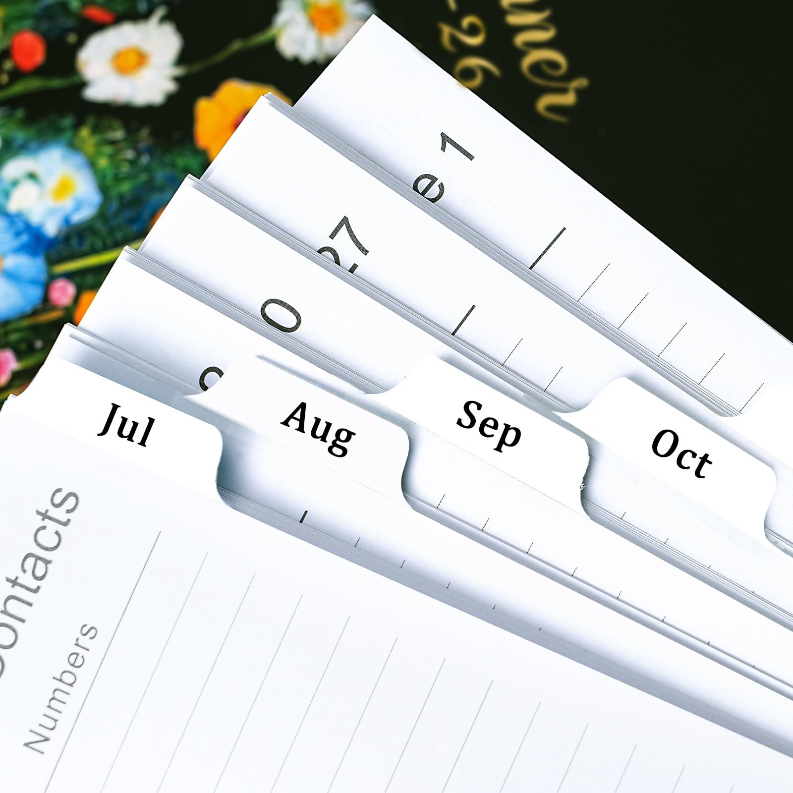 2025-2026 Planner – Weekly and Monthly, July Letter, Black