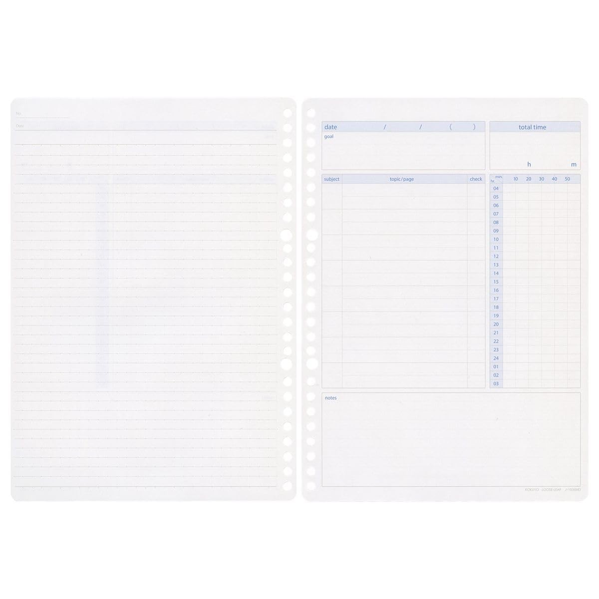 Campus Study Planner B5 Daily Ruled Visualization Type No-Y836MD