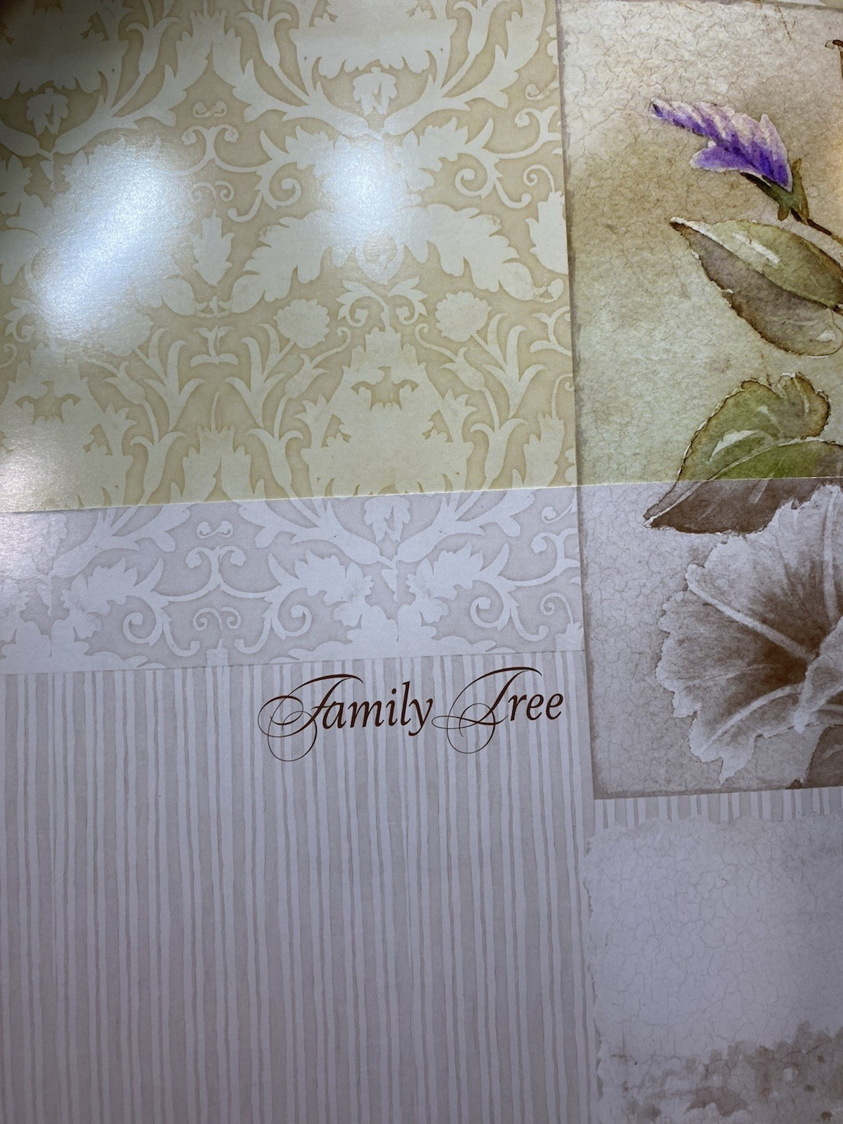 Mothers Memories Journal Keepsake Binder Pockets Acid Free Hummingbird Flowers