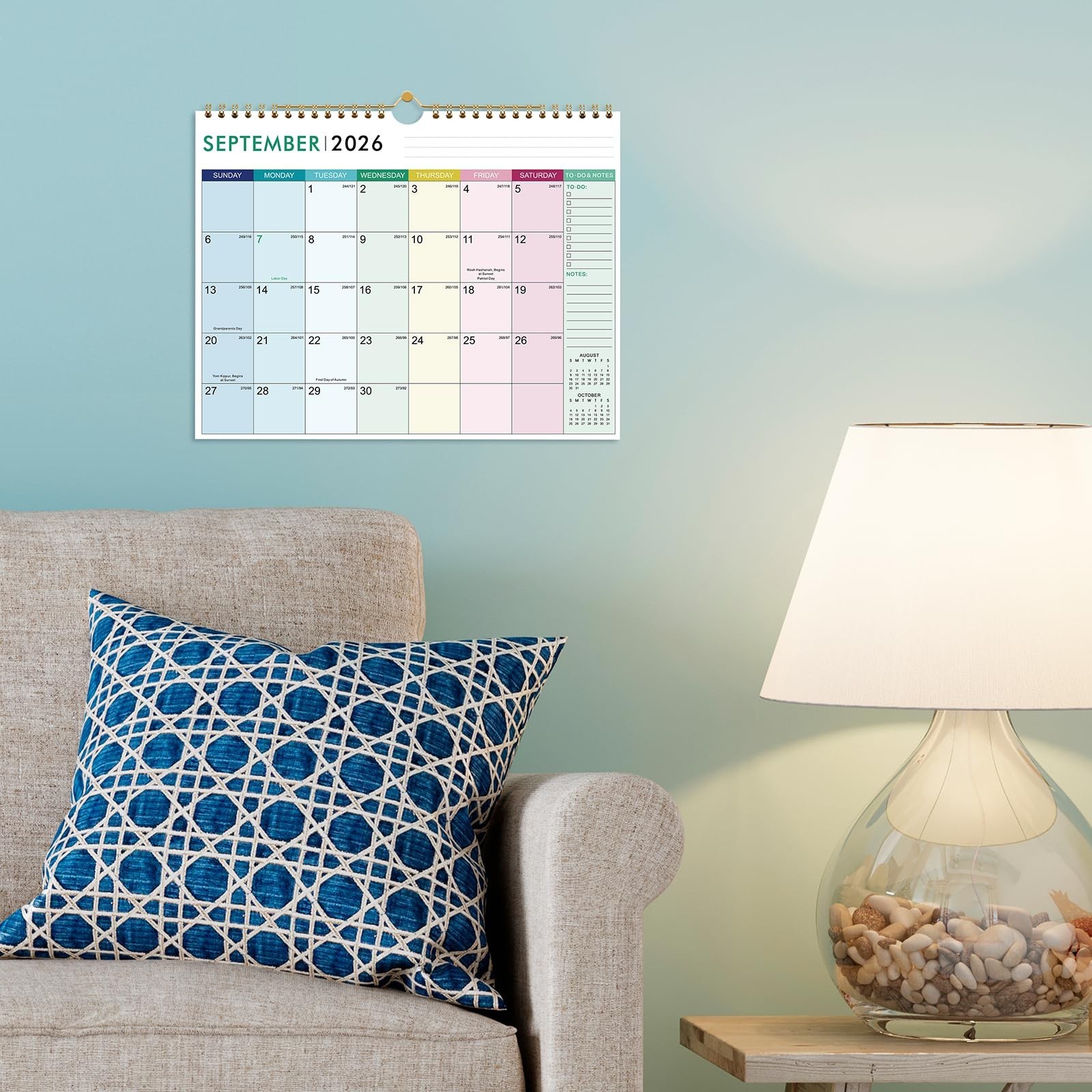 Calendar 2026-2027 – Wall Calendar 2026-2027, Jul.2026 – Dec.2027, 11″ x 8.5″…