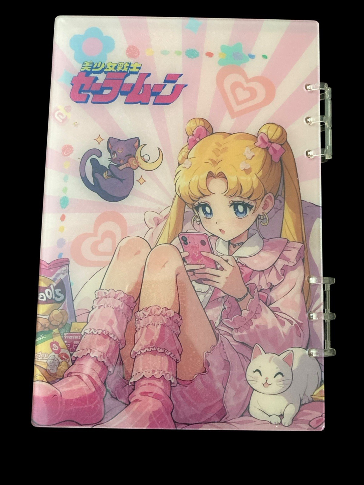 Sailor Moon Acrylic shaker notebook