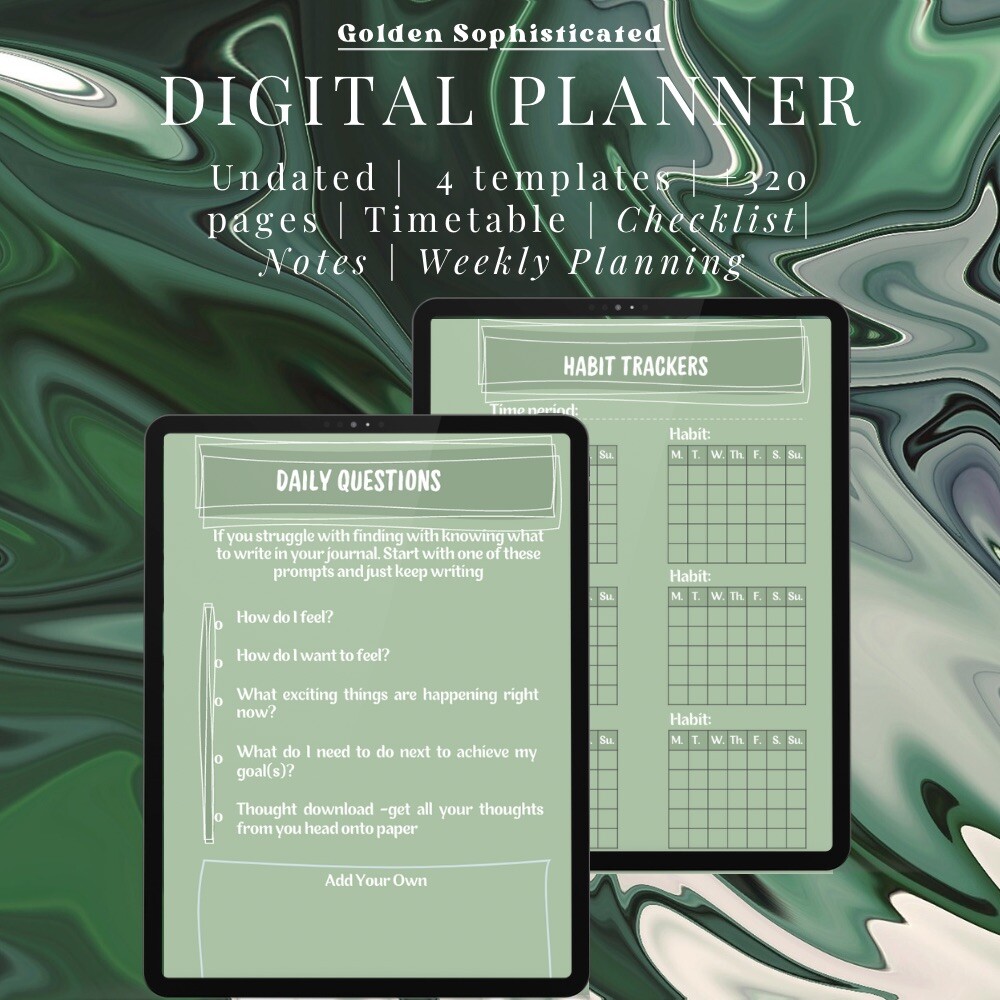 The Ultimate 320+ Page Digital Planner | Productivity, Wellness & Shadow Work