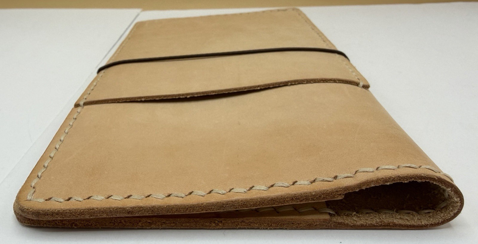 HandStitchedLeatherT B6 Slim Traveler’s Notebook Cover Natural Veg Tan Leather