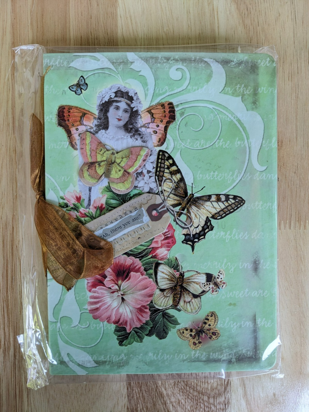 100 Unlined Kraft Sheets “‘Indie Girl’ Cover” Journal, Brand New, Plastic Sealed
