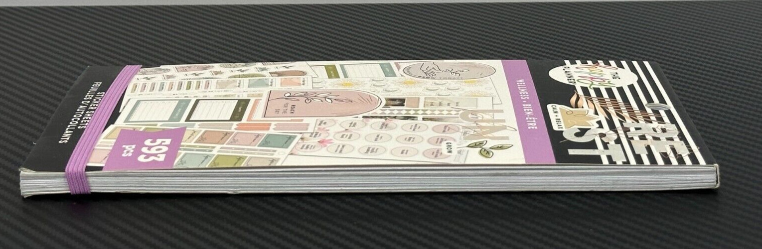 The Happy Planner Nature of Wellness 593 Pcs Sticker Sheets