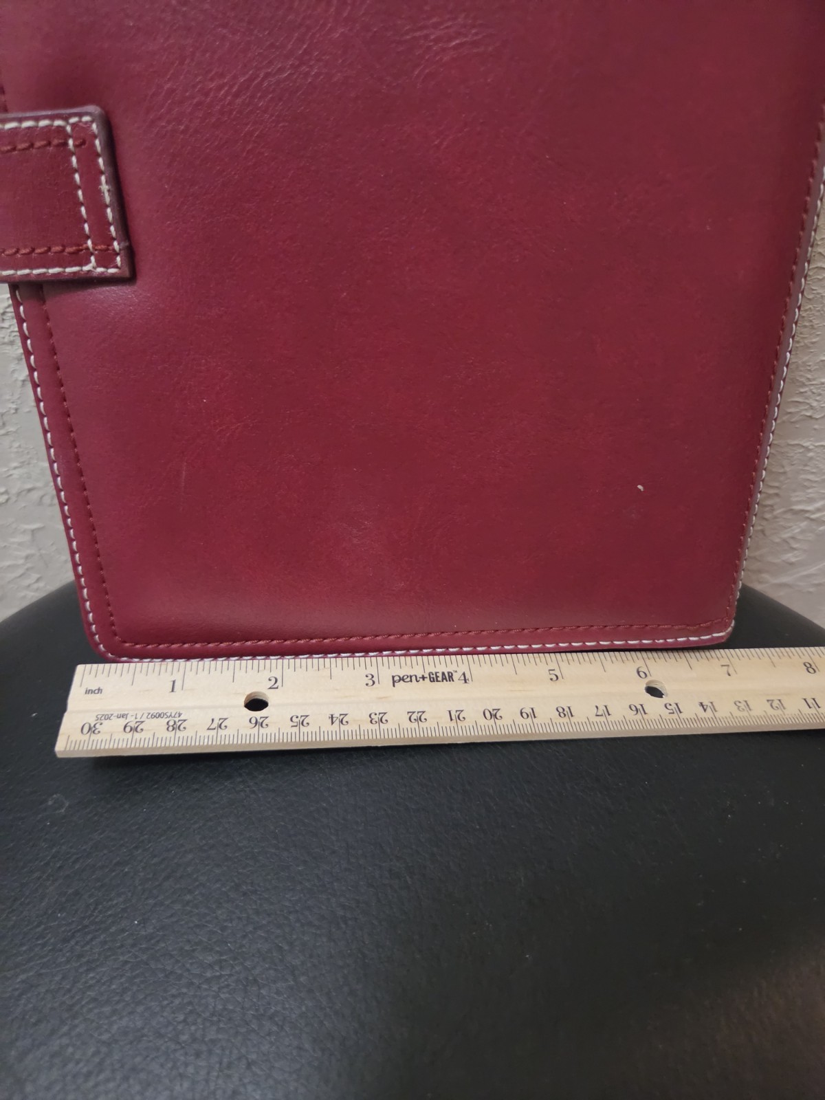 Franklin Covey Leather Red Filofax Malden A5 Organizer