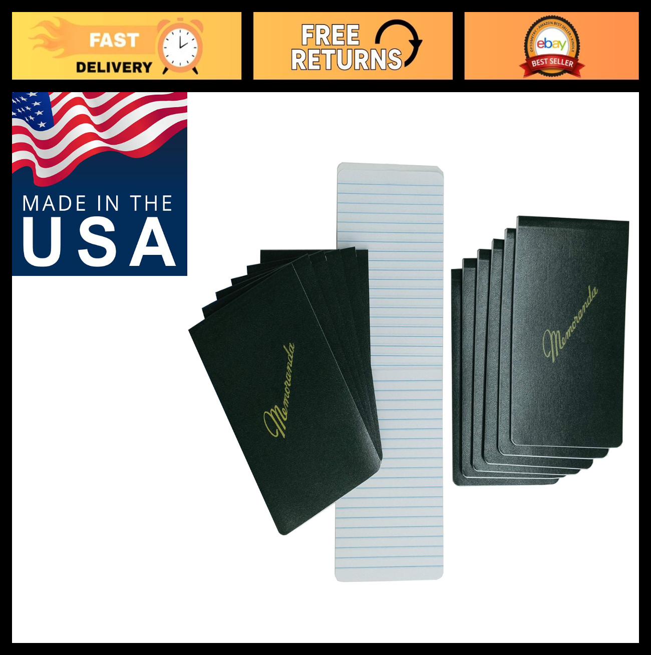 12-Pack Green Military Memo Books, 3.25″x5.5″, 144 Pages, Pocket Journal, Top Bo