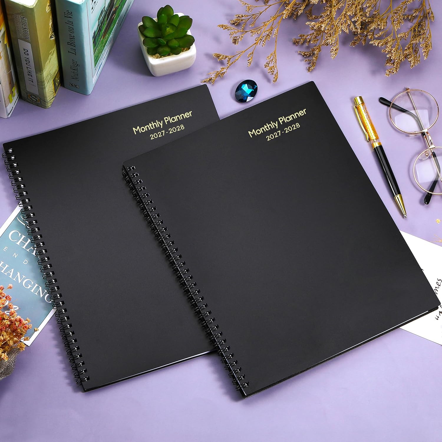 2027-2028 Monthly Planner – 2 Year Planner 2027-2028, JAN 2027 – DEC 2028, 9″…