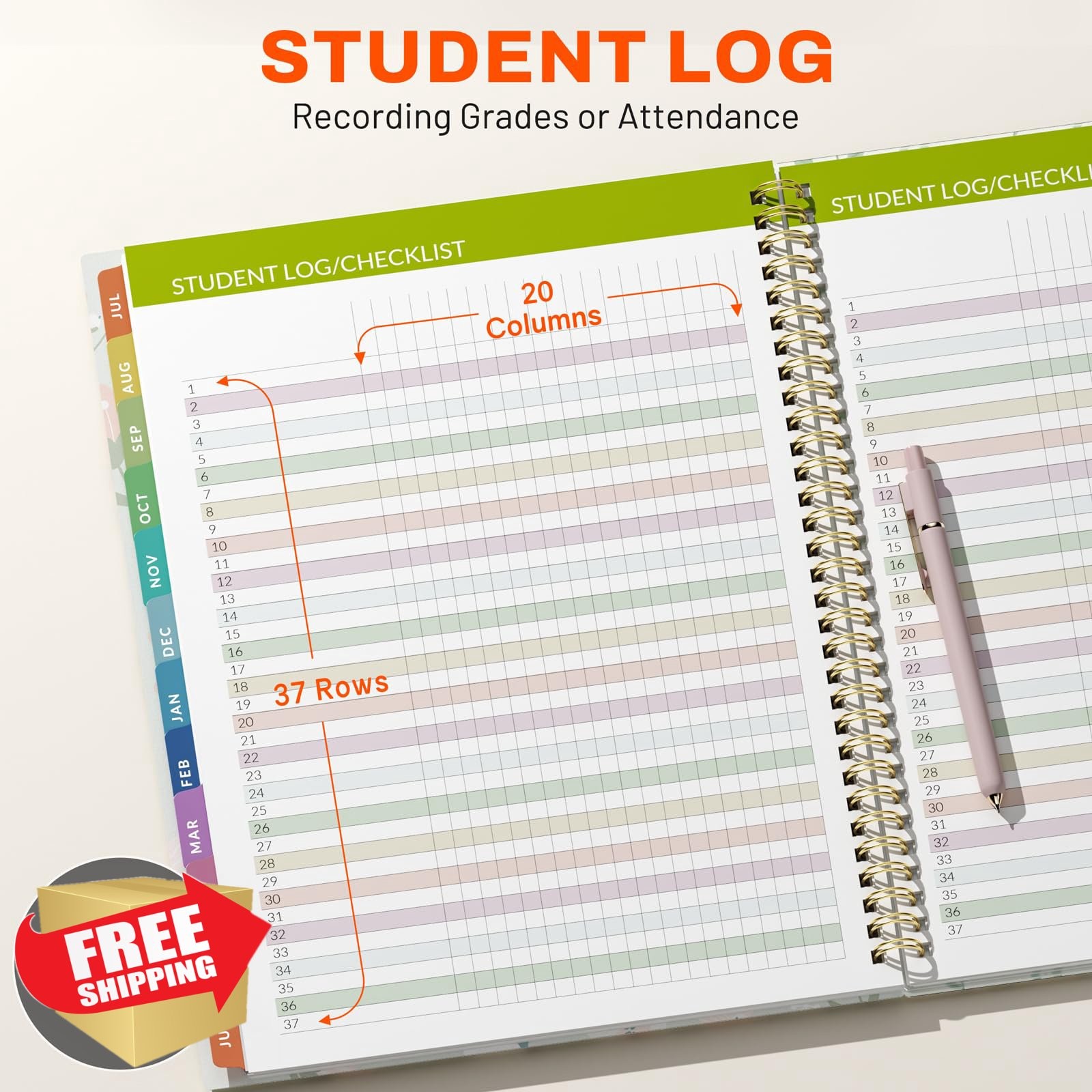 SUNEE Teacher Planner 2026-2027 Wildflower Green