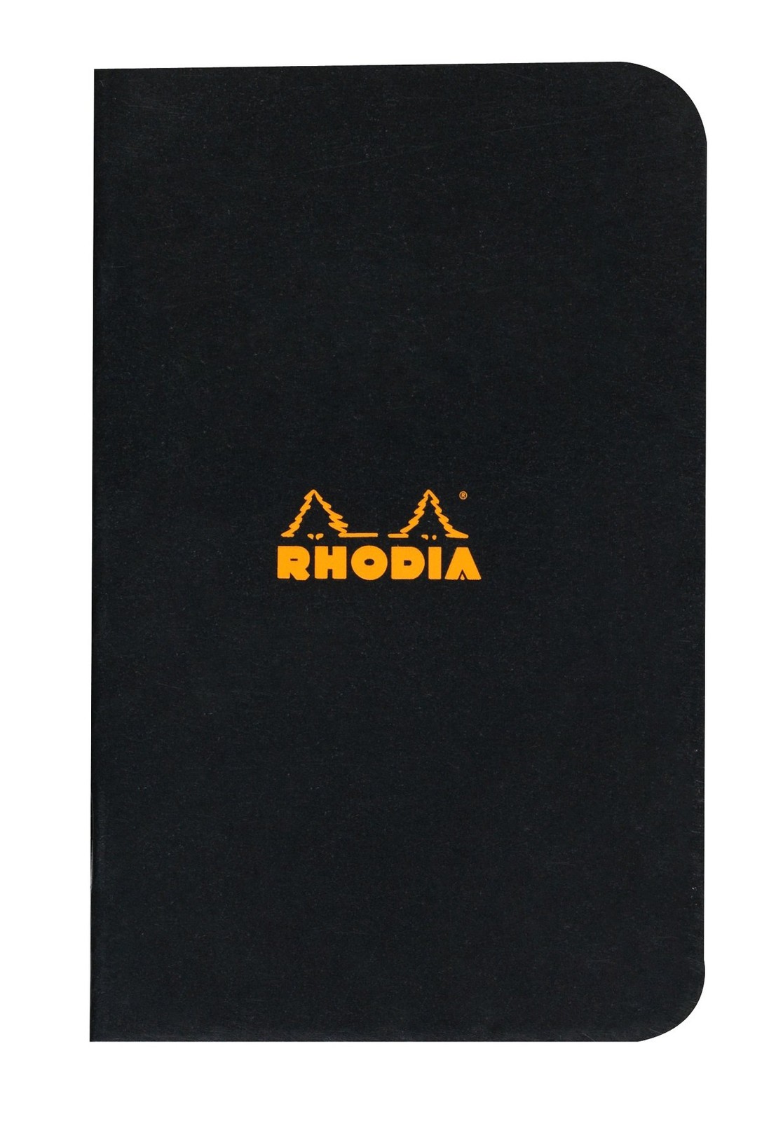 Rhodia Slim Staplebound Graph Notebook 3X4 48 Sheets Black Waterproof Cover