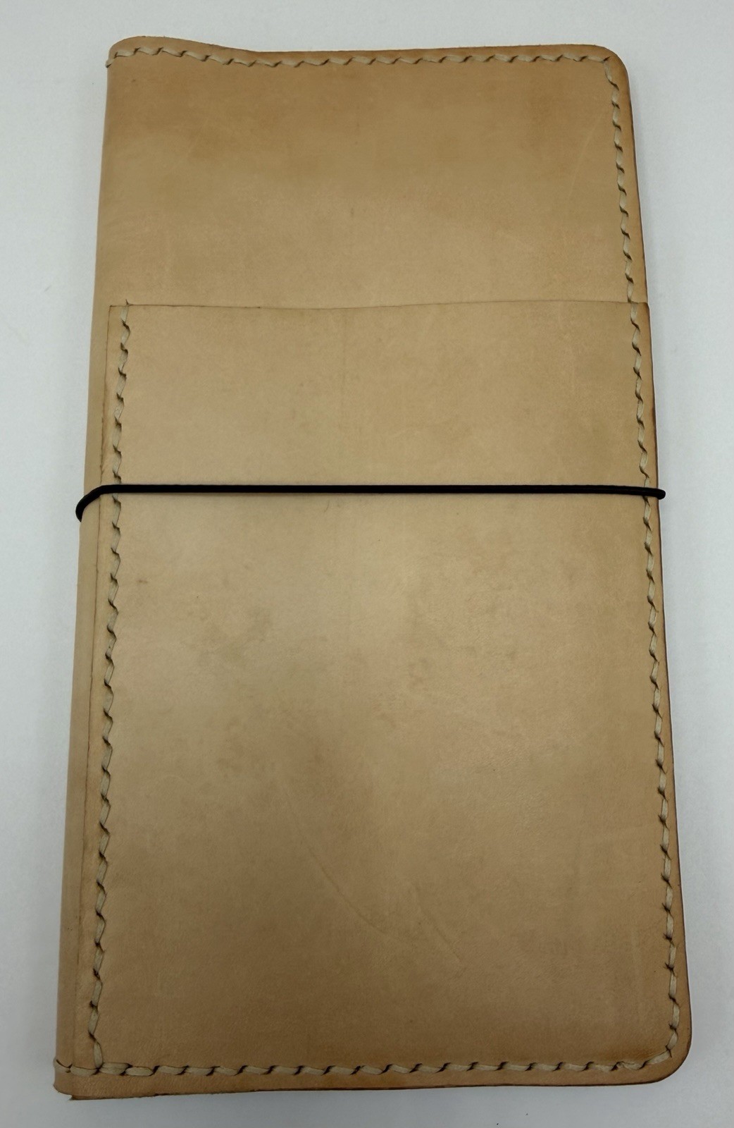 HandStitchedLeatherT B6 Slim Traveler’s Notebook Cover Natural Veg Tan Leather