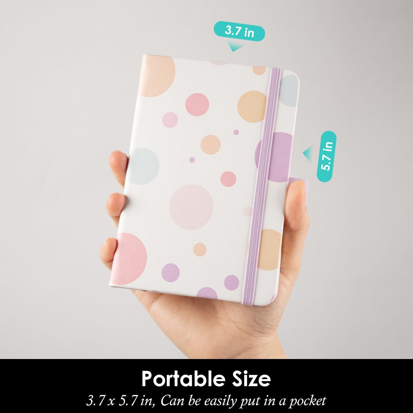 (3 Pack) Aesthetic Small Journal Notebook, A6 (3.7″ x 5.7″) Mini Pocket Noteb…