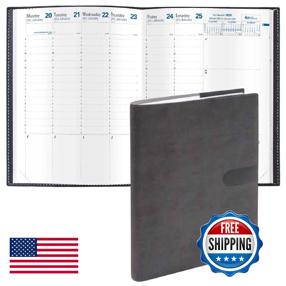 Quo Vadis – – 13 Months Dec. To Dec. – 7 X 9 3/8 – Suede Texas