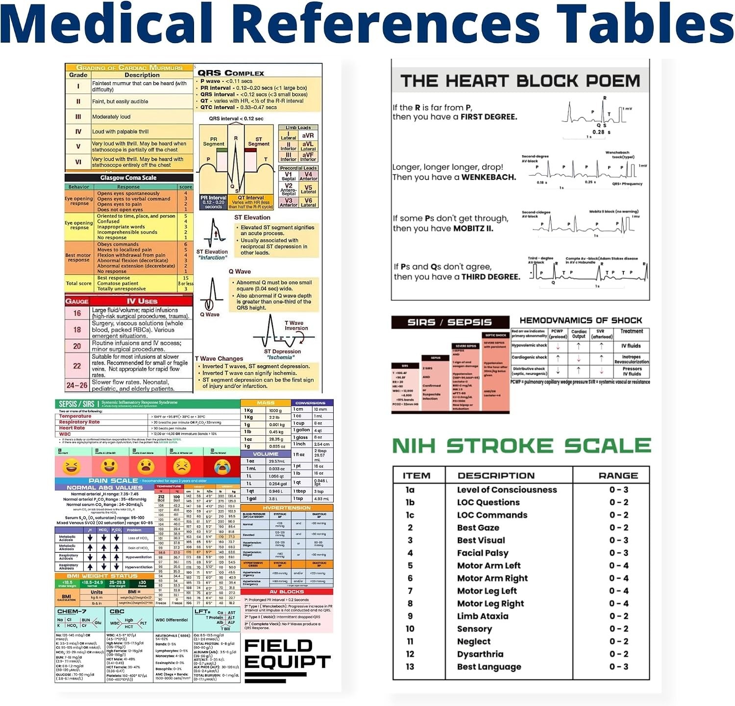Essential Nursing Notebook Bundle – Reference Sheets and 280 Patient Templates