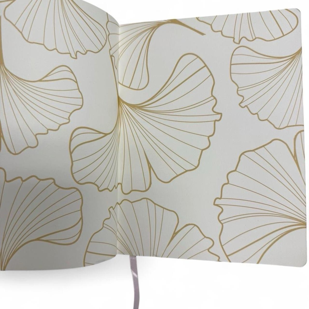 PAPYRUS Purple Gilded Notebook Journal 240 Ivory Lined Pages Elastic Band
