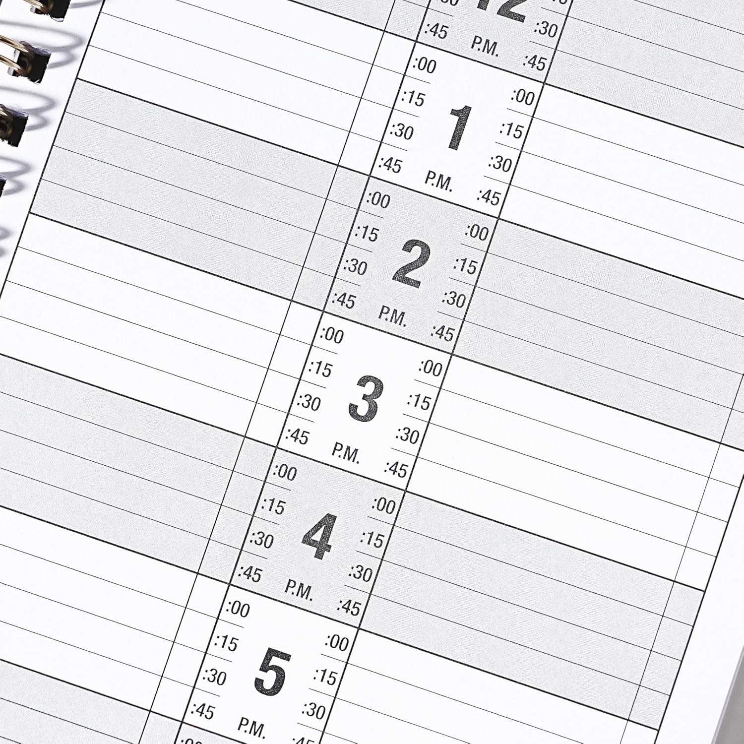 Salon Appointment Books 11.5×4.7 Inch Twin-Wire Binding for Hair Stylist