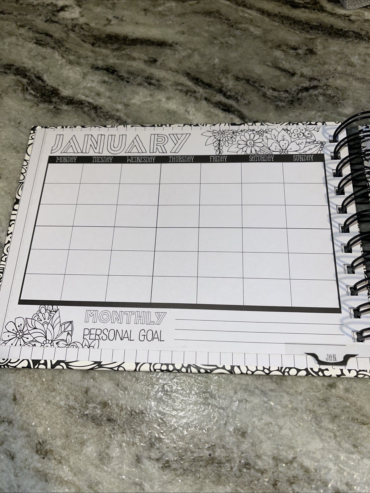 18month Doodle Planner 8.5 In X 6.5 In NEW old Stock RECOLLECTIONS brand