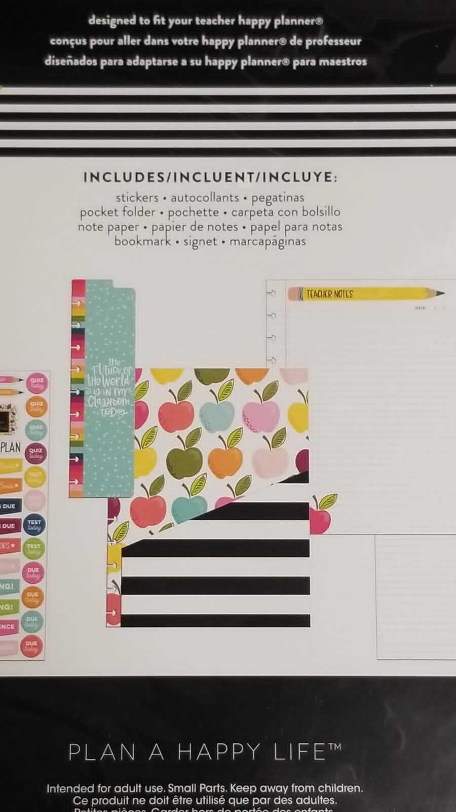 99 Pieces The Happy planner Planner Accessories 8.5in X 11in. 21.5cm X 28cm