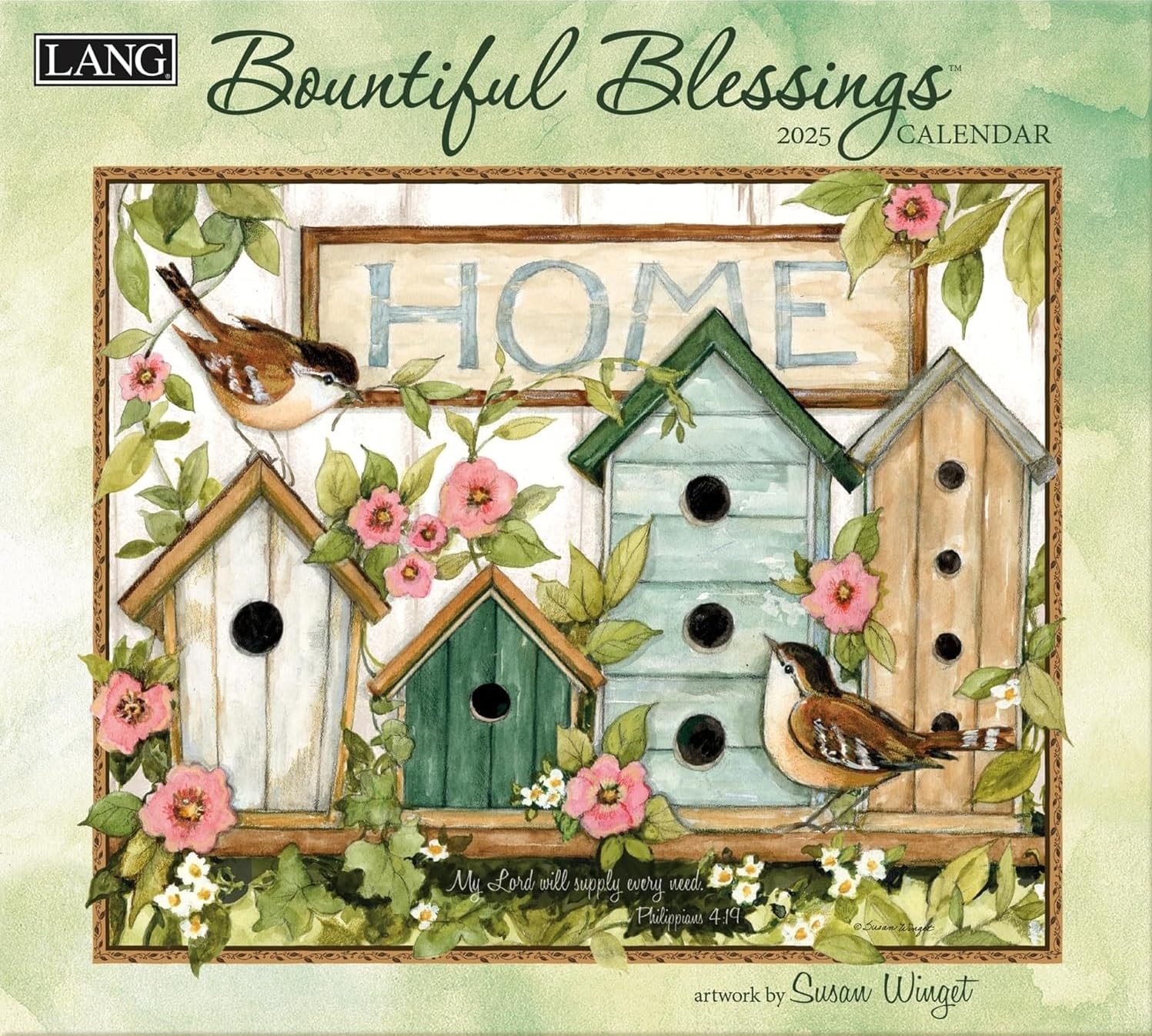 Lang, Bountiful Blessings by Susan Winget 2025 Wall 13.4″W x 13.4″H, Multi