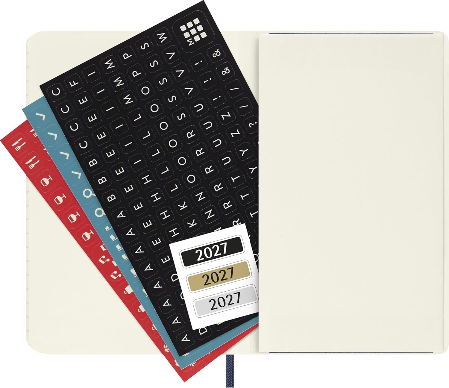 Moleskine Daily Planner 2027, Soft Cover 12 Month Diary with Elastic Closure, Po