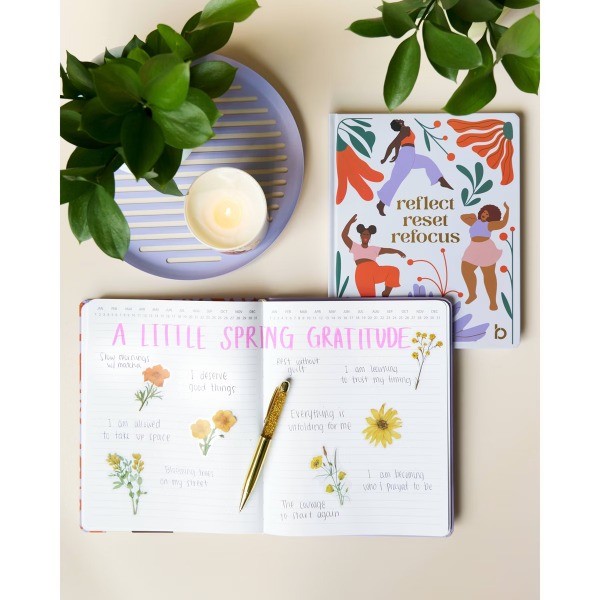 8″x10″ Mindfulness Journal with Hidden Coloring Pages Joy is All Around