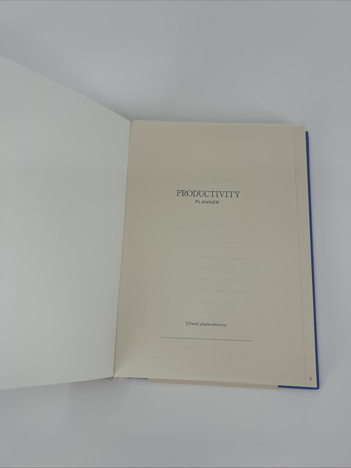 Papier Productivity Planner Start Fresh Every Day Blue Hardcover 16 Week Undated