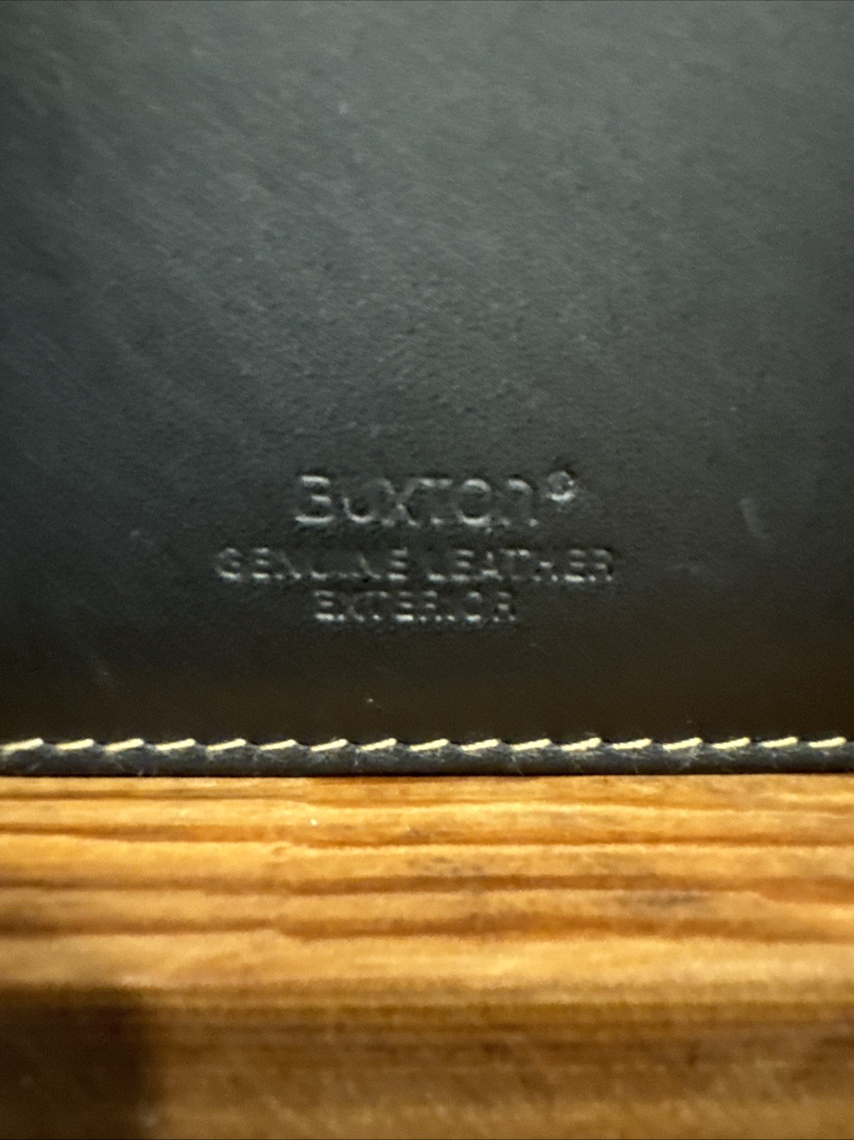 Buxton Black Leather Portfolio Notepad Folder Organizer