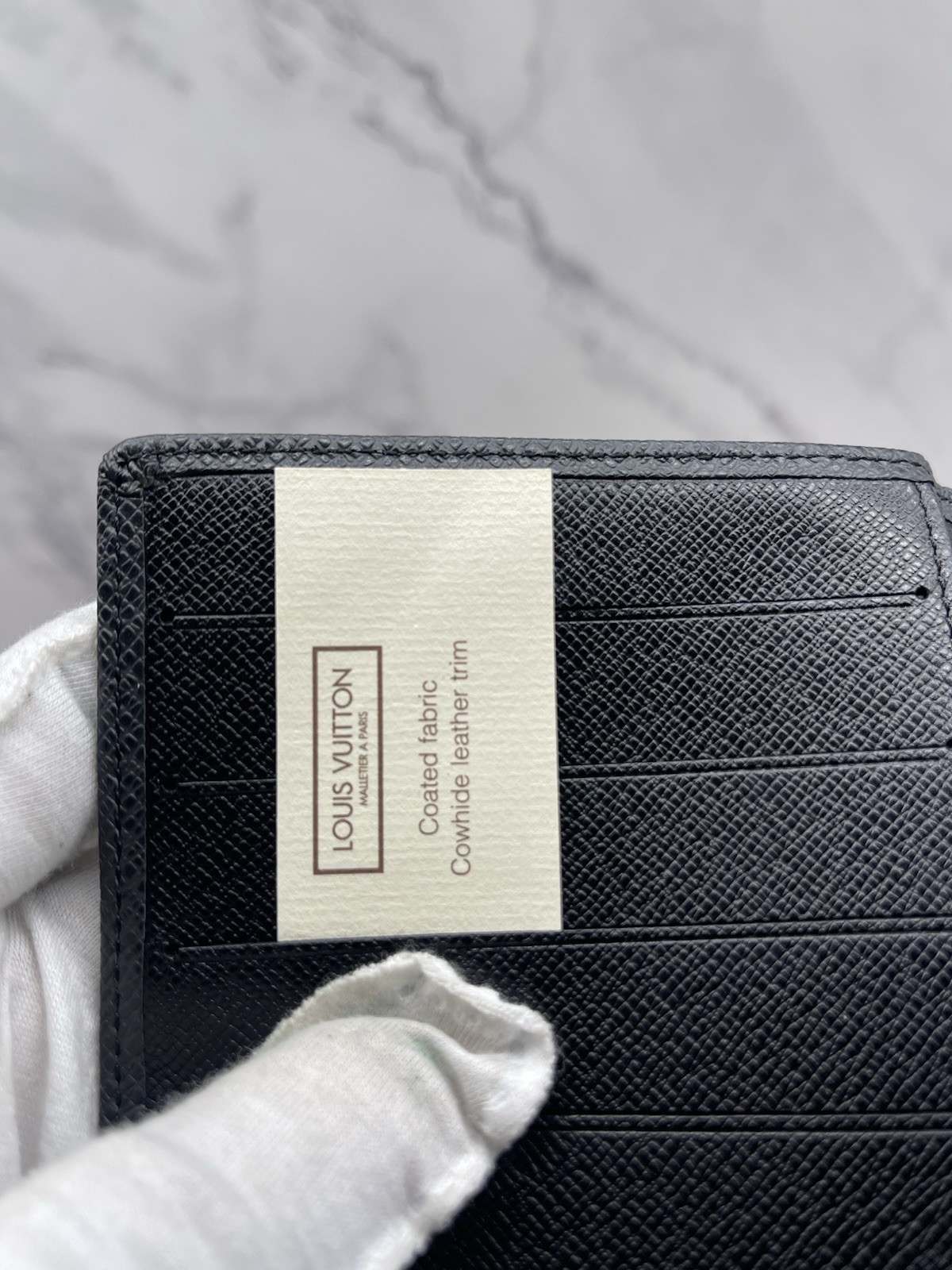 Louis Vuitton Long Agenda Wallet Black Epi Leather Made in Paris USA Authentic