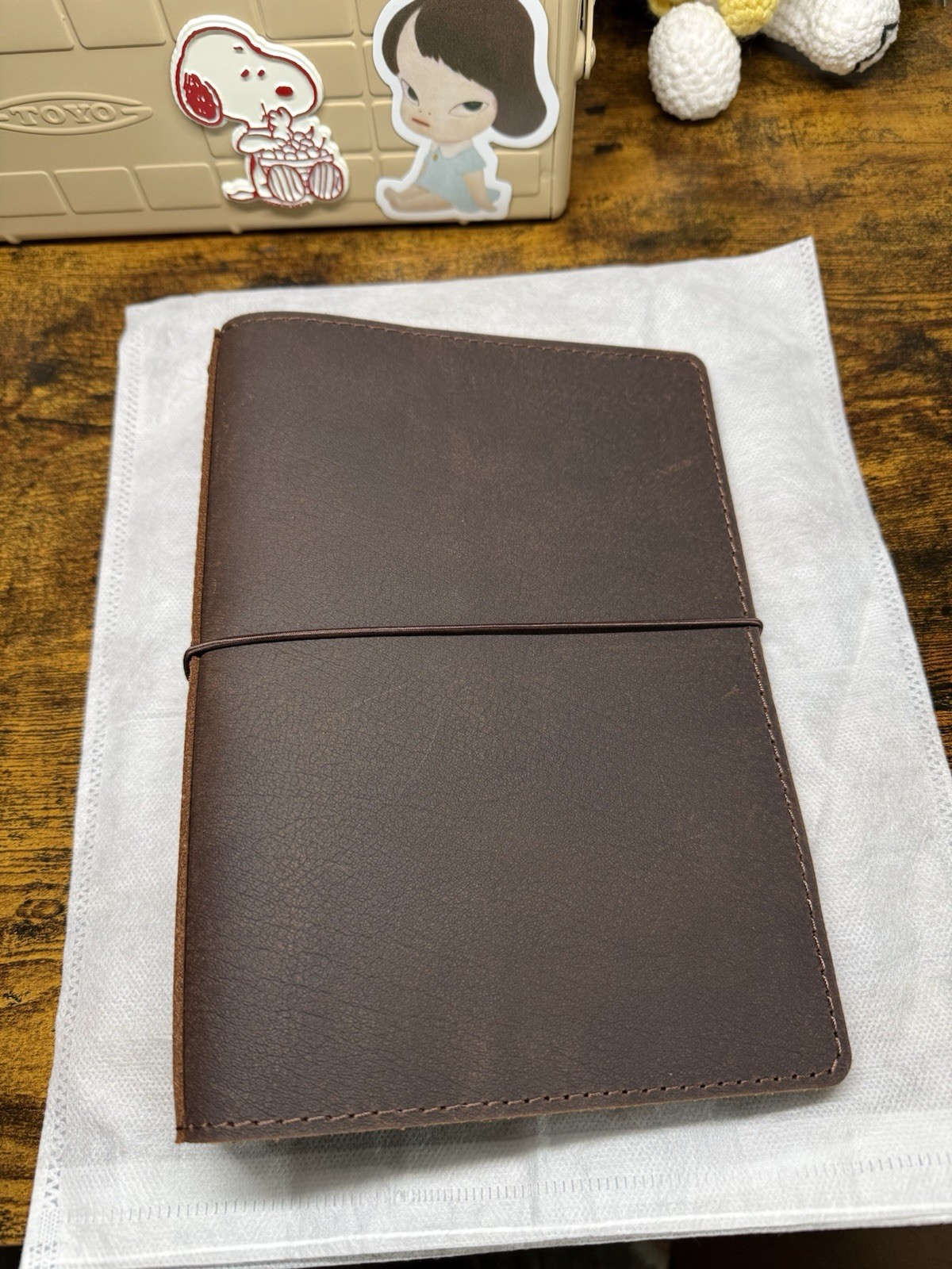 Newestor Travelers Notebook Cover with Inner Pockets, Card Slots and Pen Holder,