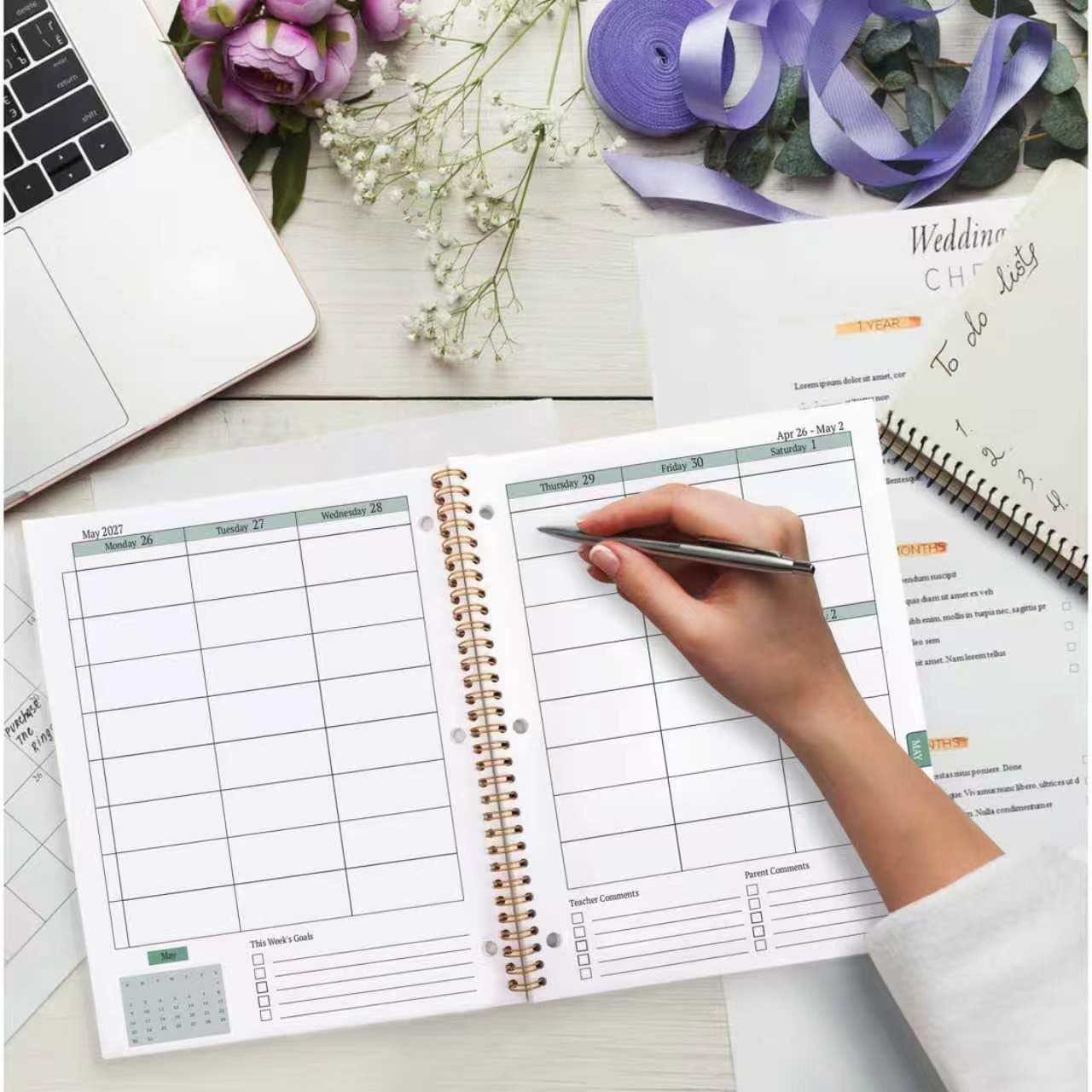 Student Planner 2026-2027 Monthly & Weekly 8.2 x 10.7 inches, Multicolored A