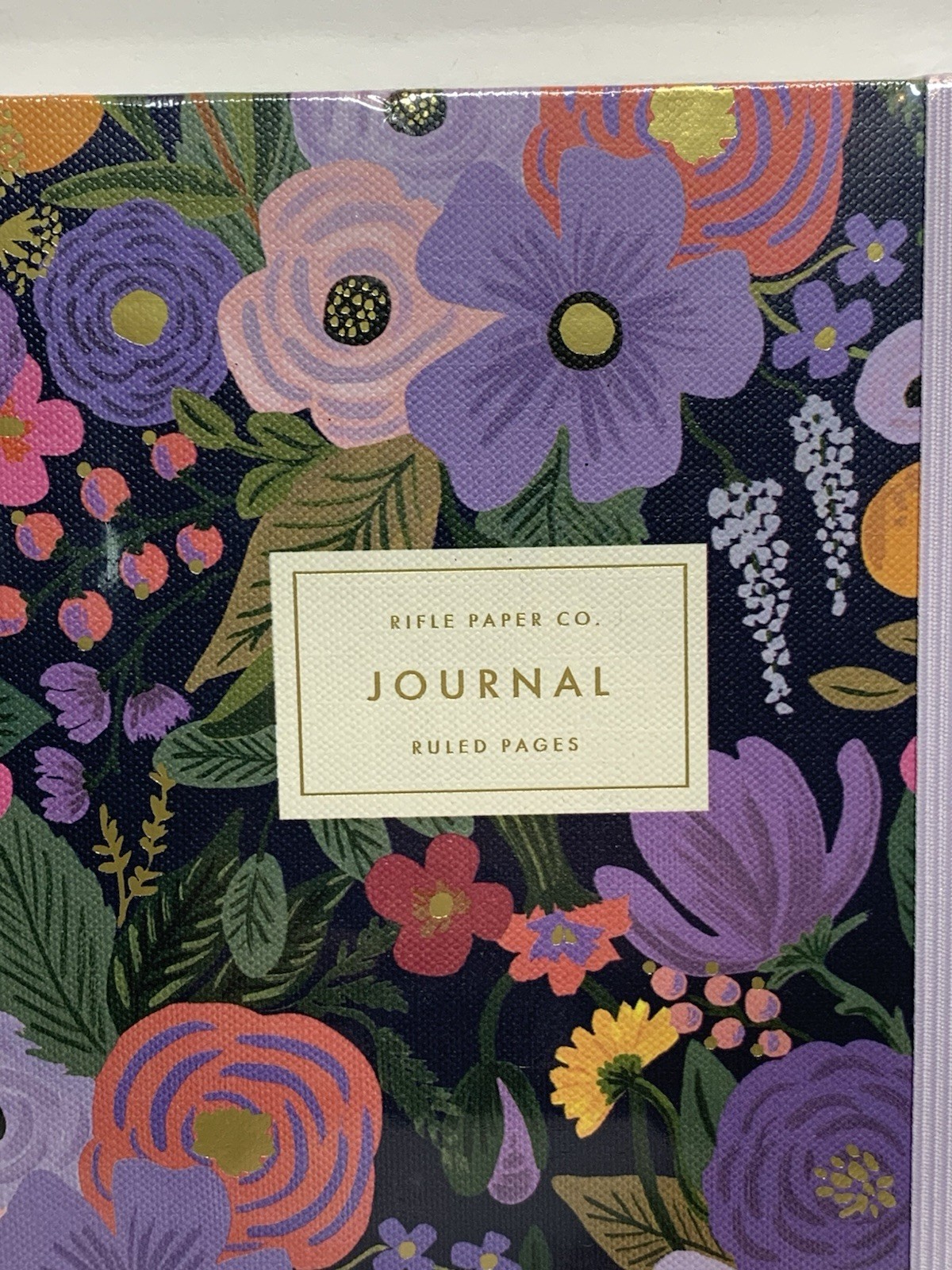 Rifle Paper Co. Floral HC Journal Garden Party Violet w/Gold Ballpoint Pen NEW