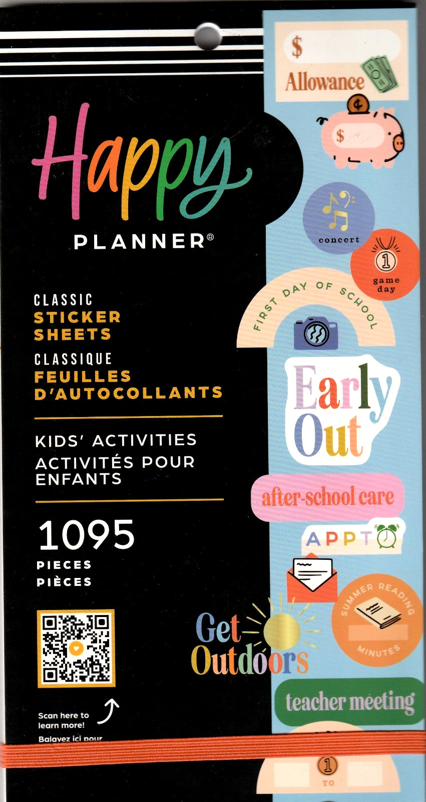 Happy Planner KIDS ACTIVITIES 1095 Pieces BRAND NEW 30 Pages of Stickers