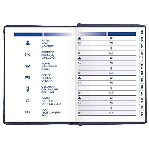 Mini Telephone & Address Book – Assorted Colors, 1 Count, Pack of 4 – Organizer