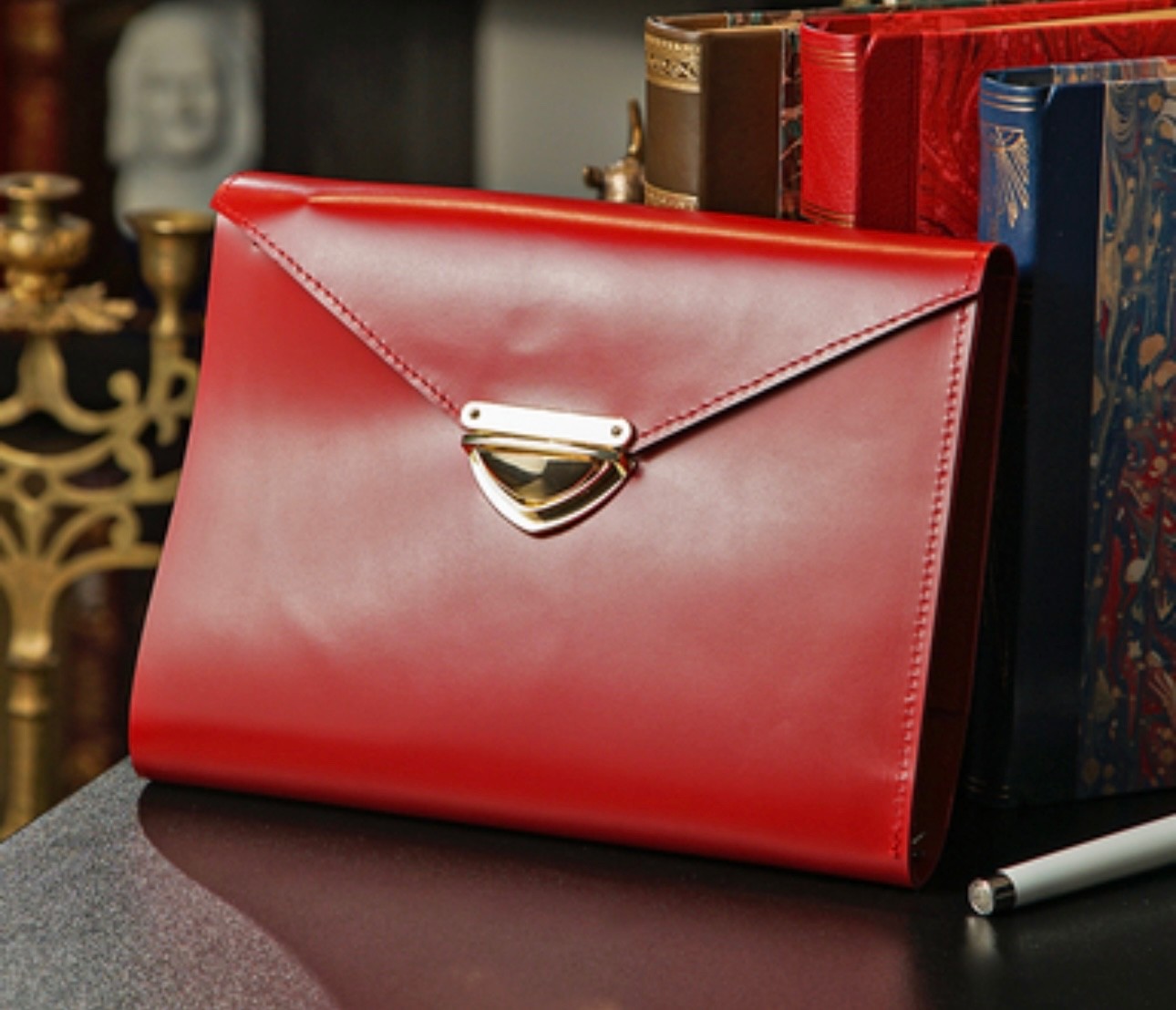 Leather cover A5 notebook. Just leather cover A5 for notebook with binder.
