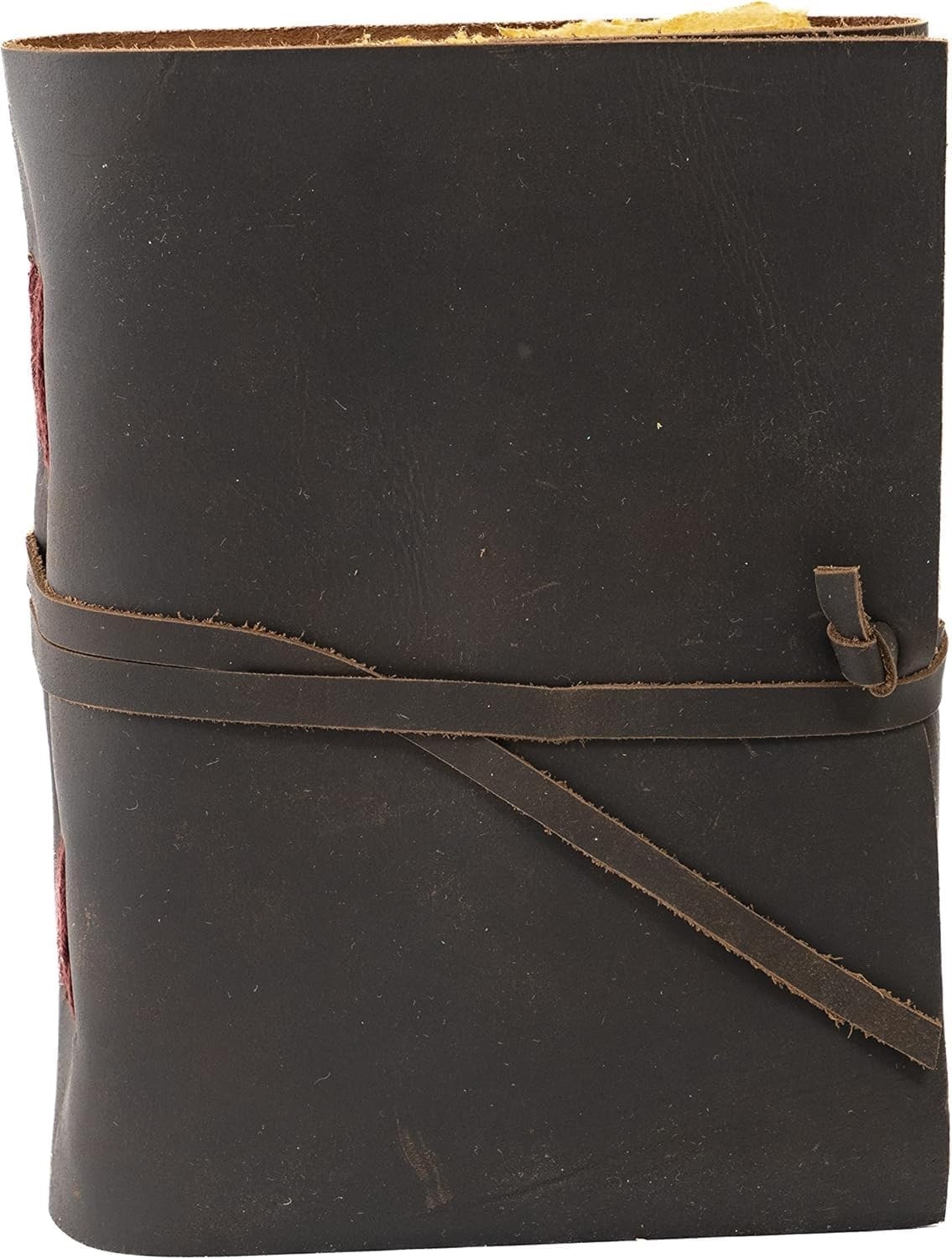 Leather Journal 10×13 Handmade Buff Leather Diary Deckle Paper 200 Pages