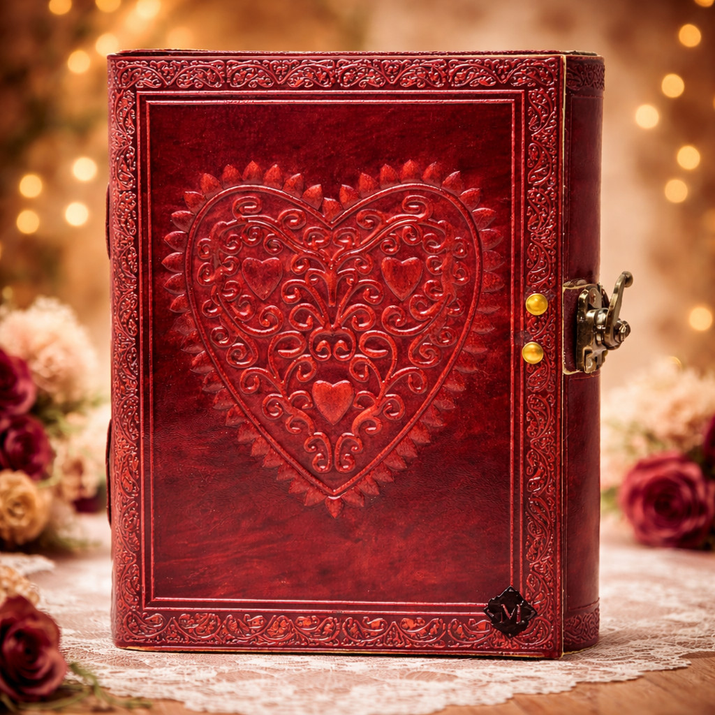 Handmade Leather Diary 6×8 Lined Paper Lock Journal Vintage Notebook|200 Pages|