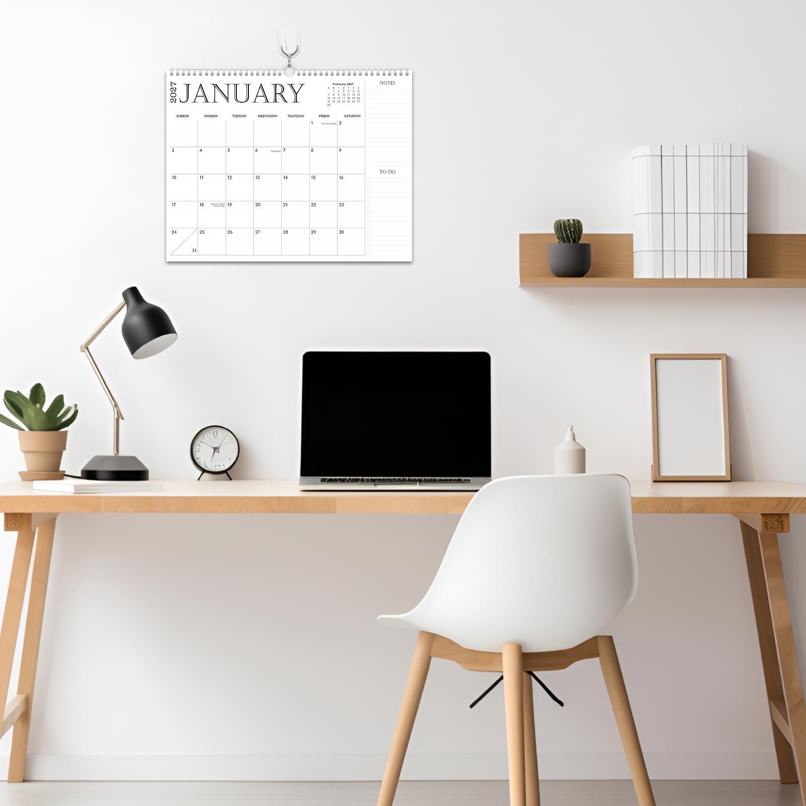 2026 Wall Calendar, 18 Monthly Calendar Jan 2026 – Jun 2027(Simple)