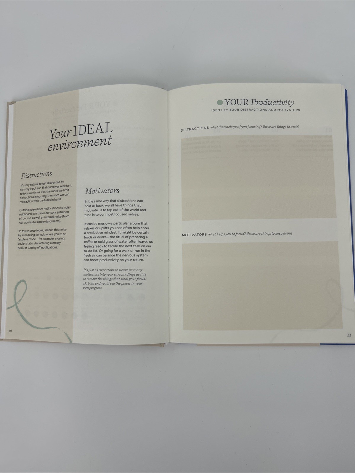 Papier Productivity Planner Start Fresh Every Day Blue Hardcover 16 Week Undated