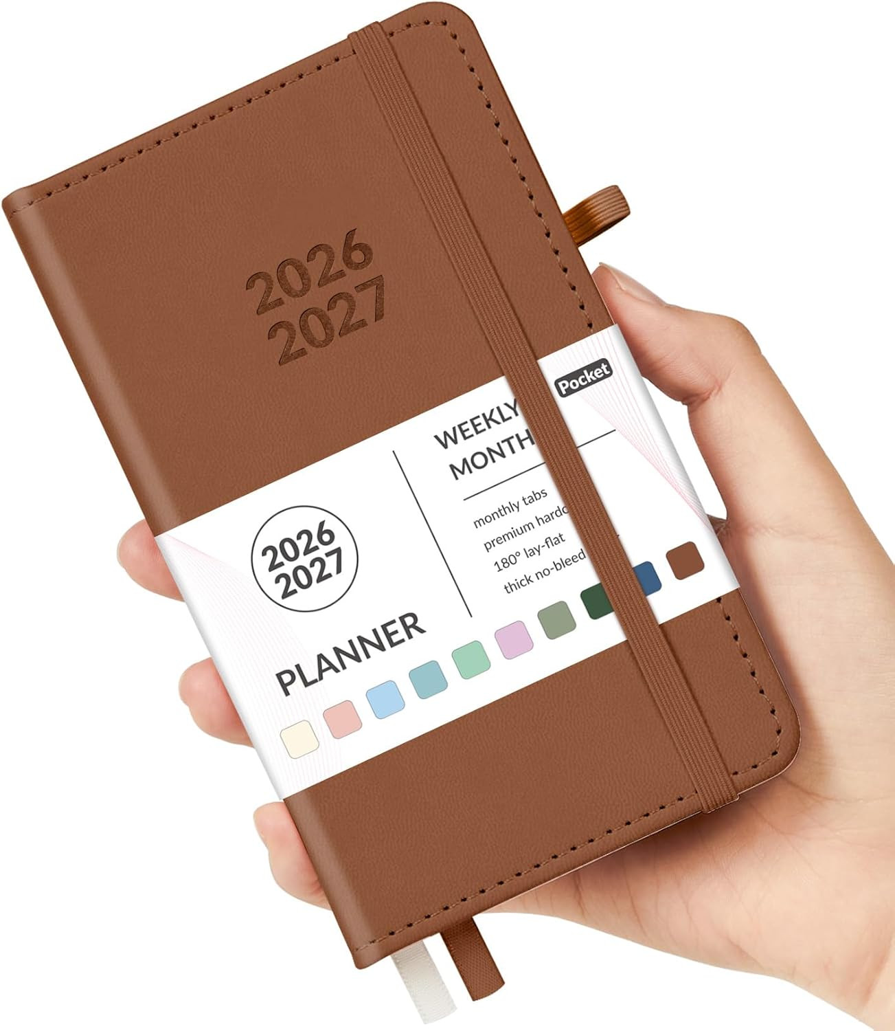 Pocket Planner 2026-2027, Weekly Monthly Planners for Purse, 3.5″ x 6″, July 202