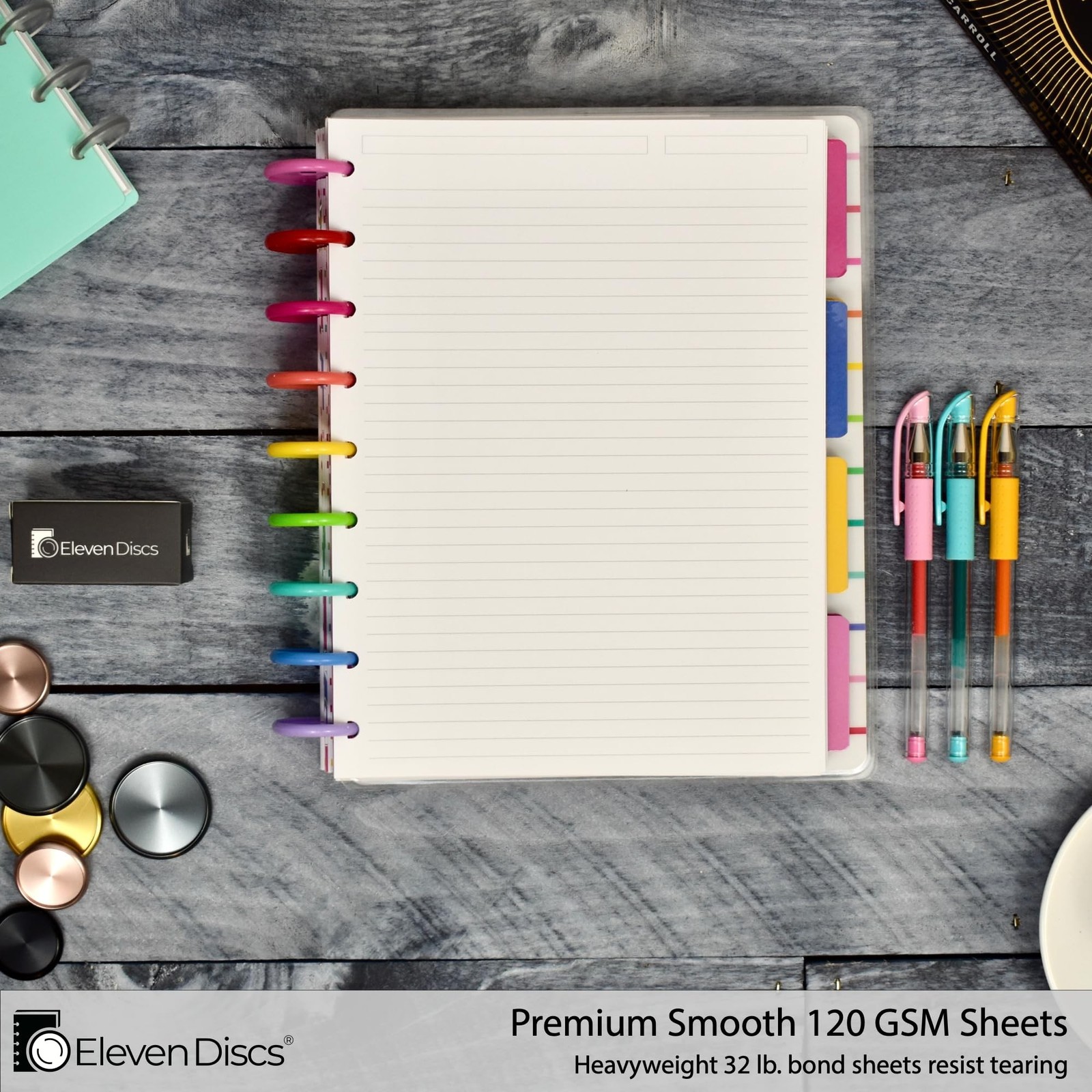 Classic Size Discbound Paper – Ruled/Lined Sheets – Premium 120gsm Heavyweigh…