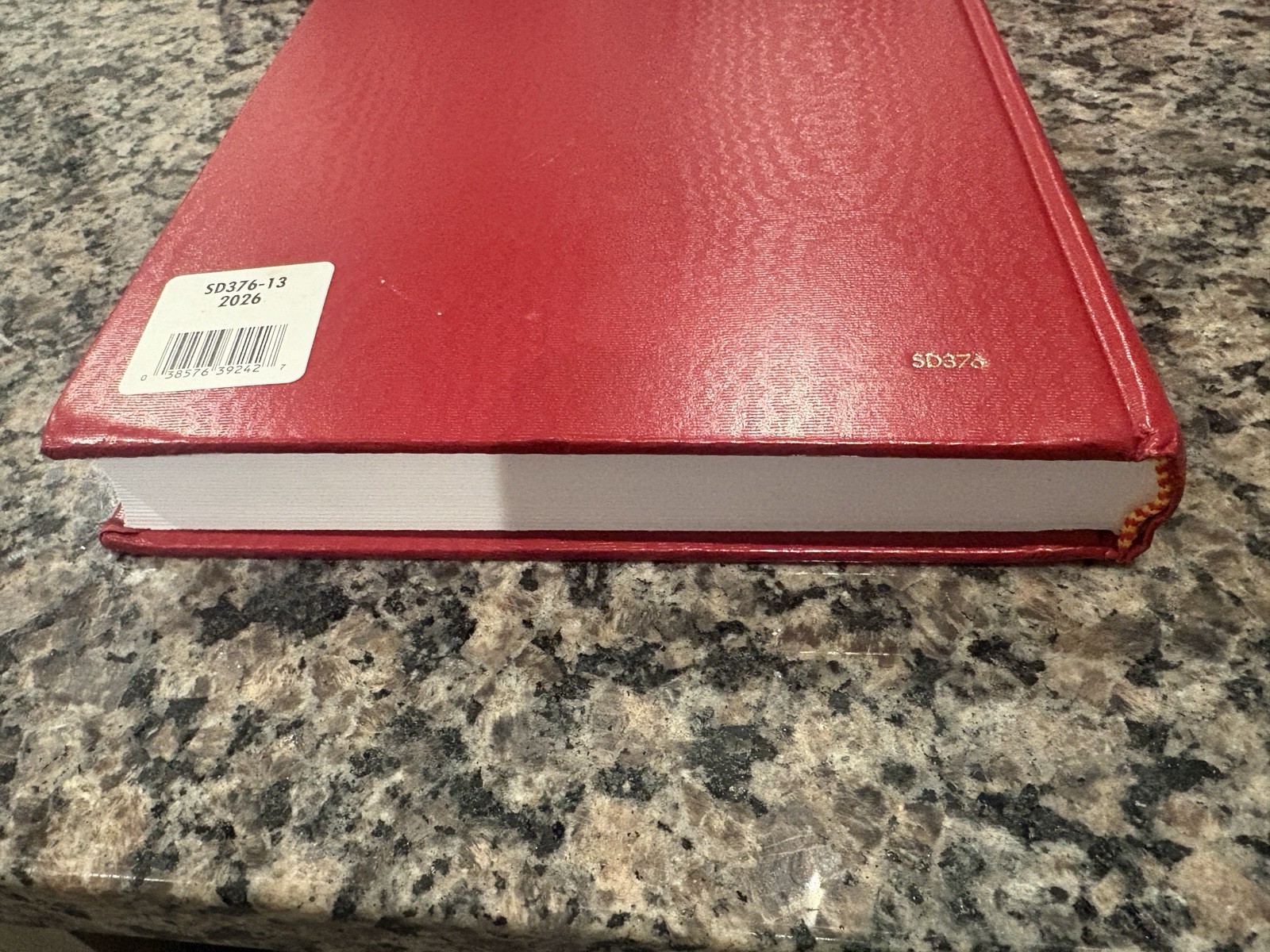 2026 Standard Daily Planner, 7-3/4″ X 12″, Large, Hardcover, Red (SD376-13)