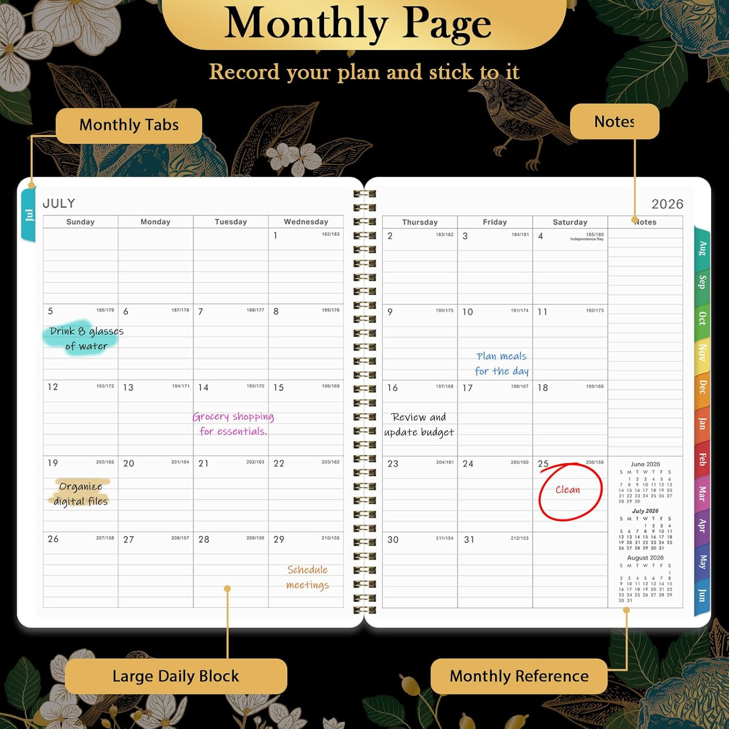 Planner 2026-2027 – Academic Planner 26-27, Jul.2026 – Jun.2027, 8″ x 10″, 2026-