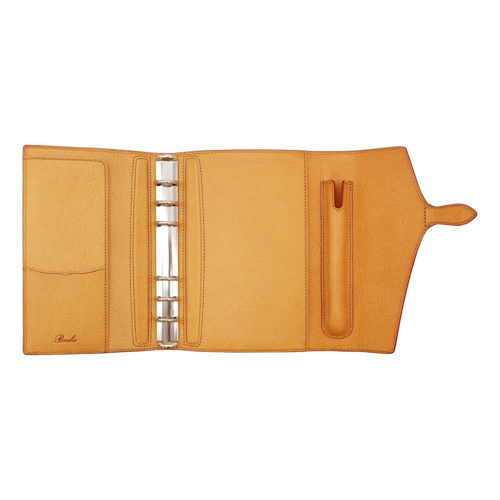 Brelio System Planner, Bible Size, Minerva Box Ring, 20mm Diameter, Belt Flap, N