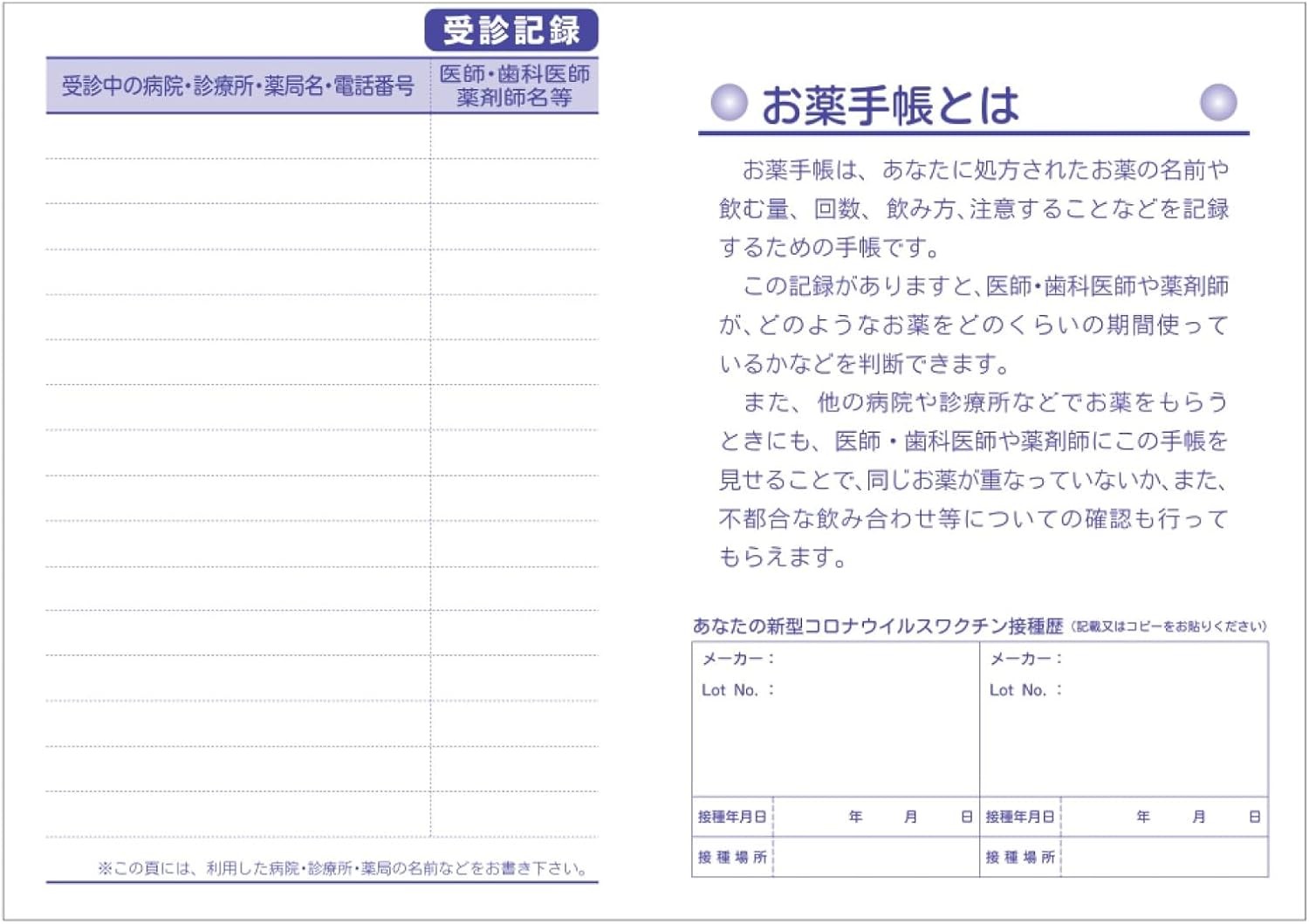 Medicine Notebook [Set of 2] rilakkuma Home Cafe/Ichigo Naichi Nichi 105✕148mm