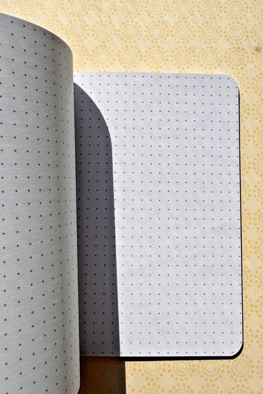 Recollections Journal Carnet – 32 sheets-Dotted pages. Floral- 7 in x 5 in