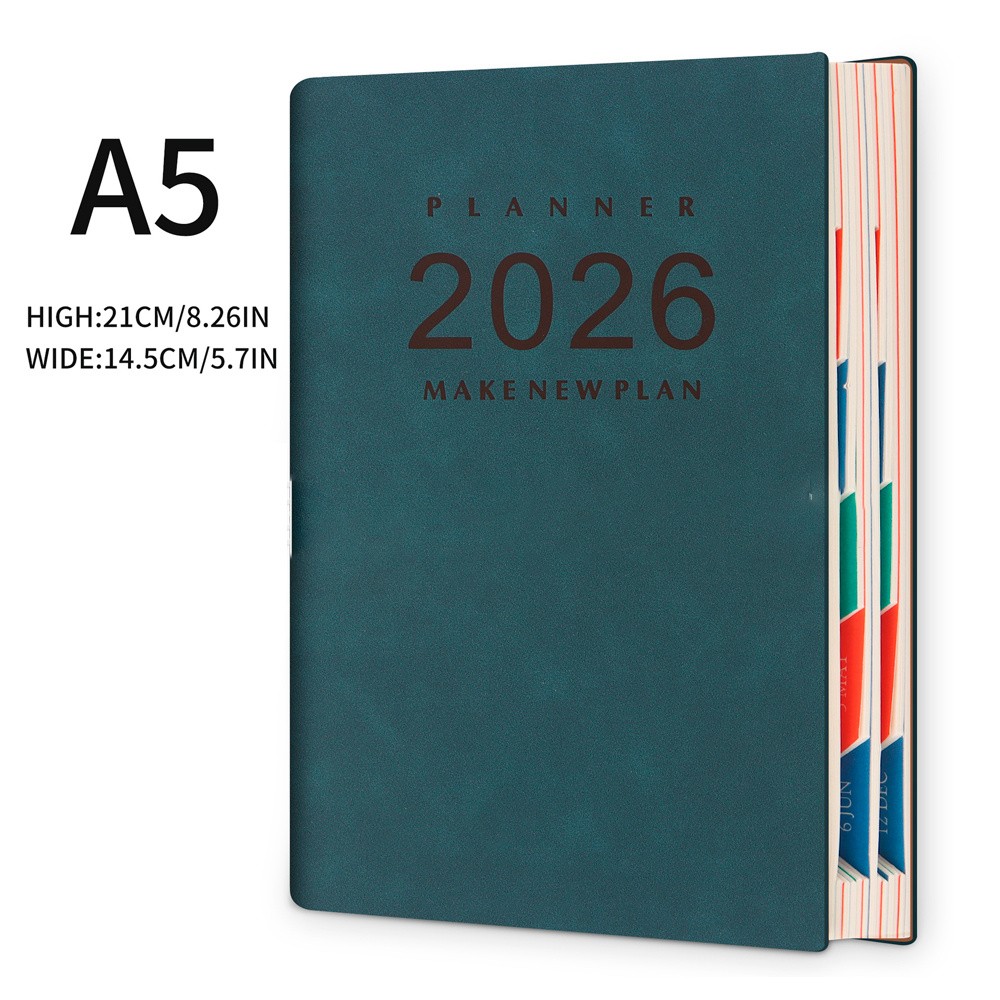 2026 Daily Hourly Planner – One Page a Day, 2026 Diary 5.7 X 8.3″ Hardcover Mont