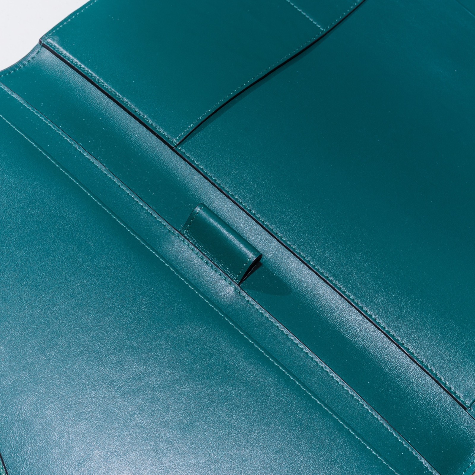 New Smythson Green Leather Panama A4 Writing Zipper Folder Portfolio