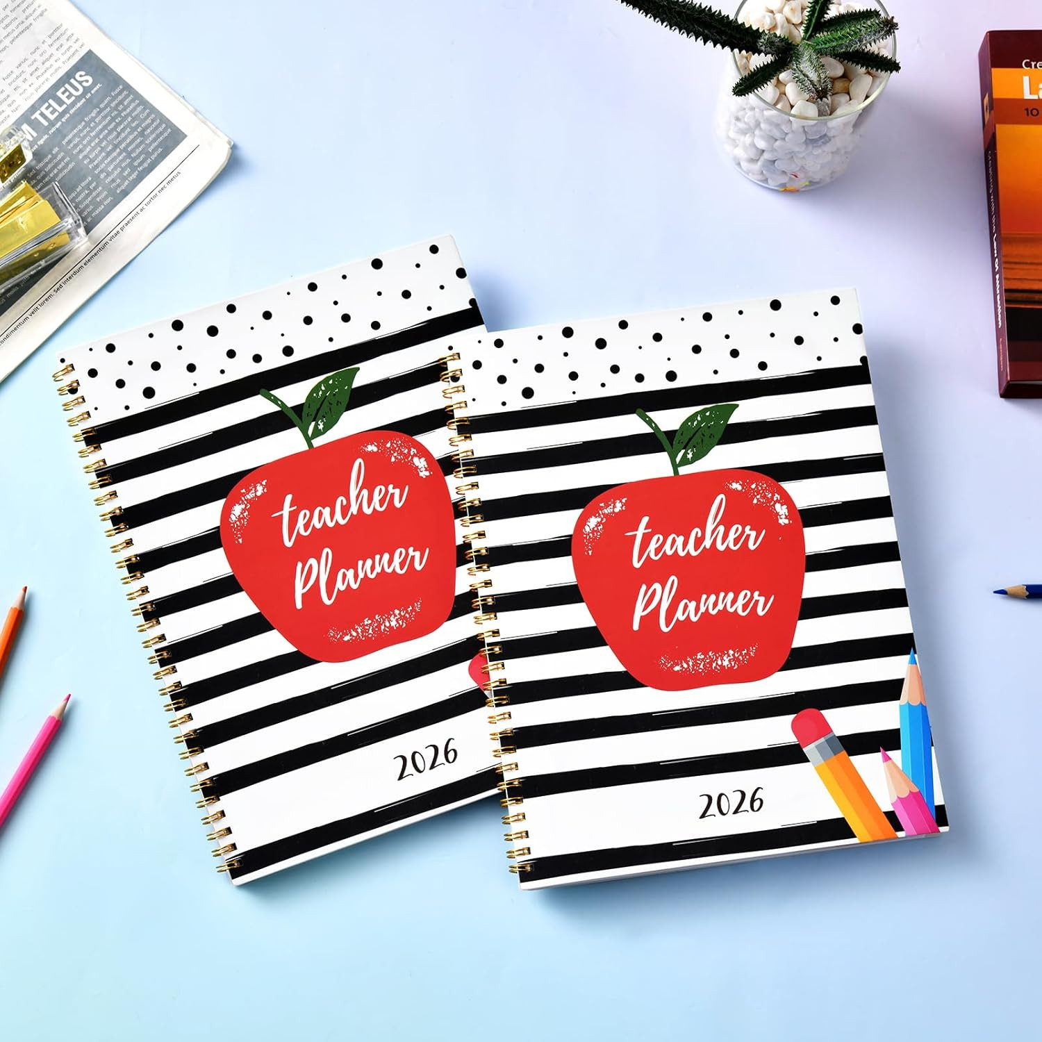 2026 Teacher Planner, Lesson Planner 2026, January 2026 – December 2026, 8.5″ x